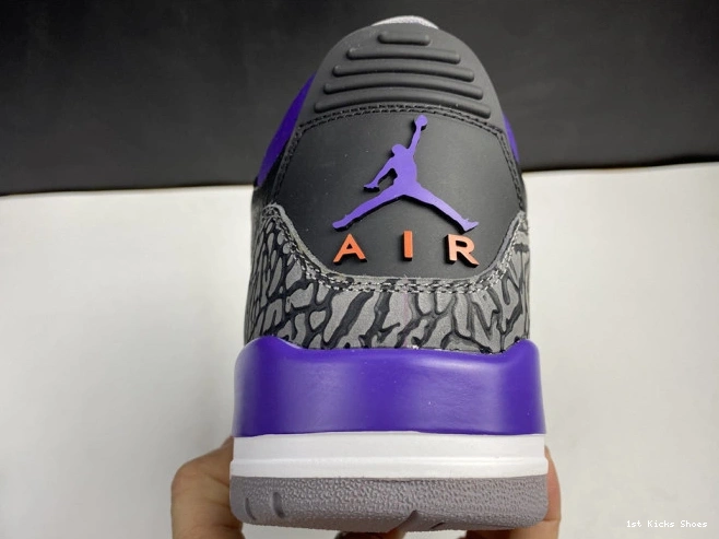 1st Kicks CT8532 Air 3 Purple Jordan 050 Black Court Retro 0709
